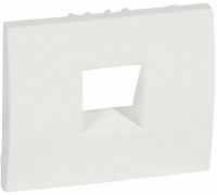 Лицевая панель для одиночной телефонной розетки RJ11 и RJ ISDN, цвет: Белый (White) (арт. 777095)