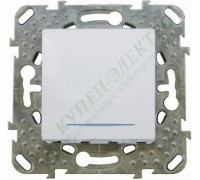 Выключатель Schneider Electric Unica одноклавишный с индикацией, цвет белый (арт. MGU5.201.18NZD)