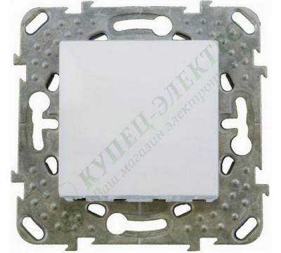 Выключатель Schneider Electric Unica одноклавишный кнопочный, цвет белый (арт. MGU5.206.18ZD)