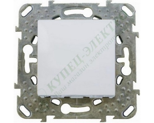Выключатель Schneider Electric Unica одноклавишный кнопочный, цвет белый (арт. MGU5.206.18ZD)