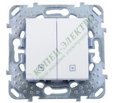 Выключатель Schneider Electric Unica для жалюзи, цвет белый (арт. MGU5.208.18ZD)