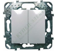 Выключатель Schneider Electric Unica двухклавишный (сх.5), цвет белый (арт. MGU5.211.18ZD)