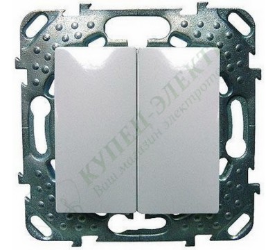 Выключатель Schneider Electric Unica двухклавишный (сх.5), цвет белый (арт. MGU5.211.18ZD)