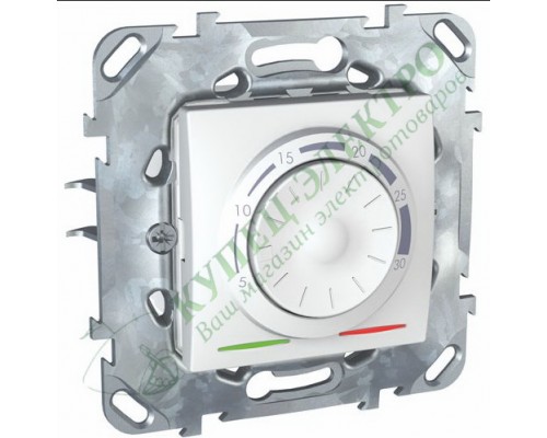 Термостат Schneider Electric Unica для тёплого пола 10А с датчиком, цвет белый (арт. MGU5.503.18ZD)