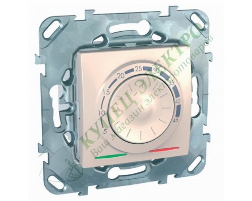 Термостат Schneider Electric Unica для тёплого пола 10А с датчиком , цвет слоновая кость (арт. MGU5.503.25ZD)