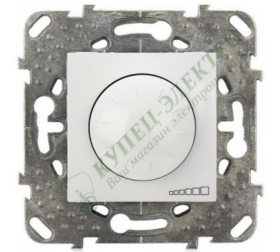 Диммер Schneider Electric Unica Schneider Electric Unica поворотный 40-400W, Переключатель Schneider Electric Unica , цвет белый (арт. MGU5.511.18ZD)