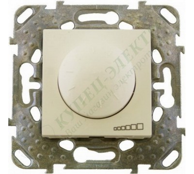 Диммер Schneider Electric Unica поворотный, 40-1000VA, цвет слоновая кость (арт. MGU5.512.25ZD)