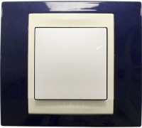 Рамка Schneider Electric Unica Хамелеон, 1 пост, цвет: индиго/слоновая кость (арт. MGU6.002.542)