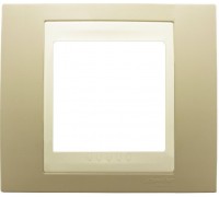 Рамка Schneider Electric Unica Хамелеон, 1 пост, цвет: песчаный/слоновая кость (арт. MGU6.002.567)