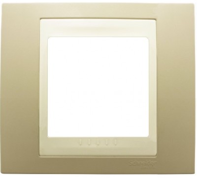 Рамка Schneider Electric Unica Хамелеон, 1 пост, цвет: песчаный/слоновая кость (арт. MGU6.002.567)