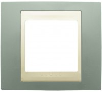 Рамка Schneider Electric Unica Хамелеон, 1 пост, цвет: морская волна/слоновая кость (арт. MGU6.002.570)