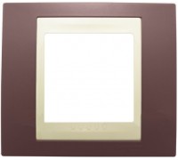 Рамка Schneider Electric Unica Хамелеон, 1 пост, цвет: лиловый/слоновая кость (арт. MGU6.002.576)
