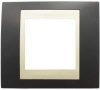 Рамка Schneider Electric Unica Хамелеон, 1 пост, цвет: серо-зелёный/слоновая кость (арт. MGU6.002.577)