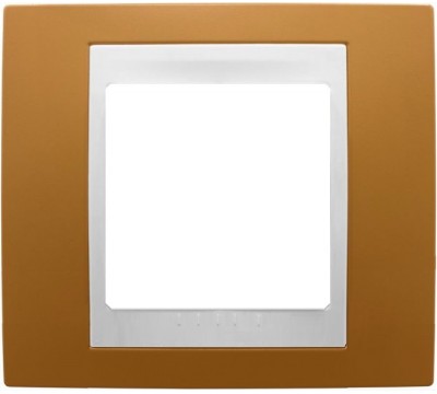 Рамка Schneider Electric Unica Хамелеон, 1 пост, цвет: оранжевый/белый (арт. MGU6.002.869)