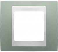 Рамка Schneider Electric Unica Хамелеон, 1 пост, цвет: морская волна/белый (арт. MGU6.002.870)