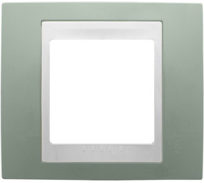 Рамка Schneider Electric Unica Хамелеон, 1 пост, цвет: морская волна/белый (арт. MGU6.002.870)
