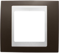 Рамка Schneider Electric Unica Хамелеон, 1 пост, цвет: какао/белый (арт. MGU6.002.871)