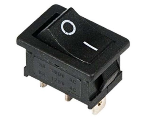 Выключатель клавишный 250В 6А (3с) ON-ON черн. Mini (RWB-202; SC-768) Rexant 36-2130