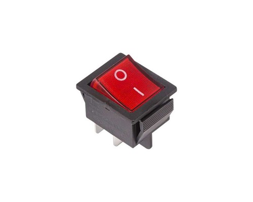 Выключатель клавишный 250В 16А (4с) ON-OFF красн. с подсветкой (RWB-502; SC-767; IRS-201-1) Rexant 36-2330