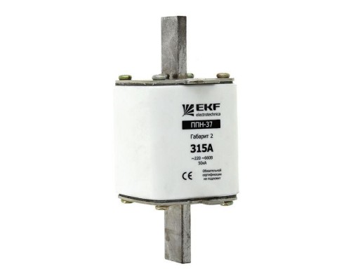 Вставка плавкая ППН-37 400/400А габарит 2 EKF fus-37/400
