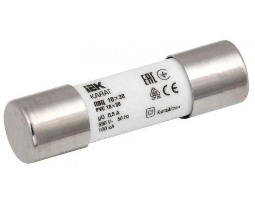 Вставка плавкая цилиндрическая ПВЦ 10х38 0.5А KARAT IEK MFL10-D05