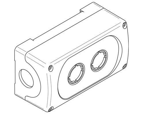 Корпус кнопочного поста MEP2-0 на 2 эл. ABB 1SFA611812R1000