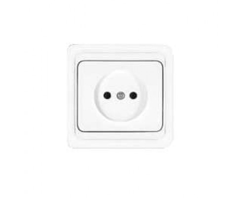 Розетка 1-м СП Валери 16А IP20 без заземл. бел. UNIVersal В0022