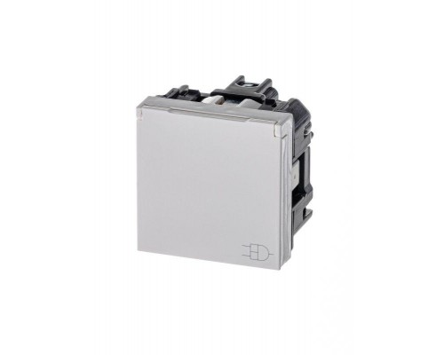 Механизм розетки 1-м СП 2мод. Zenit 16А IP21 250В с заземл. Schuko защ. шторки с крышкой альп. бел. ABB 2CLA228810N1101