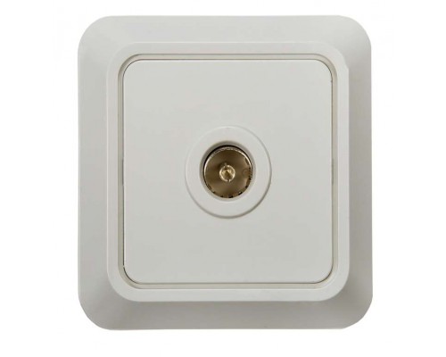 Розетка TV ОП Bolleto 7027 16А IP20 бел. ASD / IN HOME 4680005959815