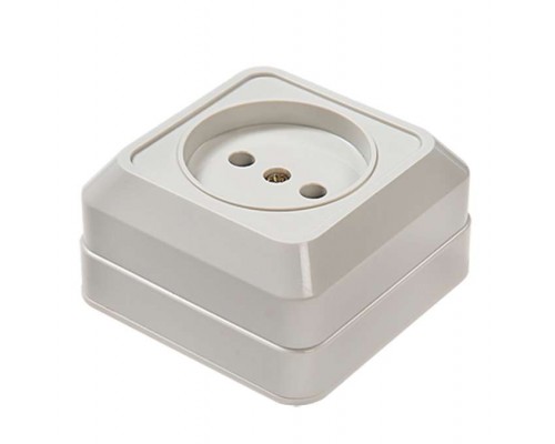 Розетка 1-м ОП Bolleto 7022 16А IP20 бел. ASD / IN HOME 4680005959785