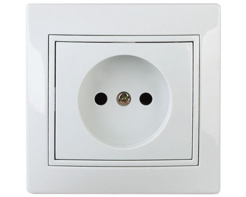 Розетка 1-м СП Plano 1-201-01 16А IP20 250В 2P бел. Intro Б0027607