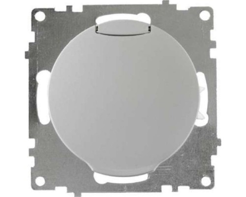 Механизм розетки 1-м СП Florence 16А IP20 с заземл. винт. контакты с крышкой сер. 1E10501302 OneKeyElectro 2172837
