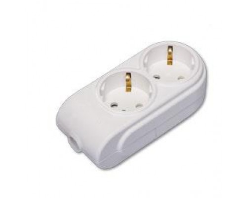 Колодка удлинителя 2-м с заземл. защ. шторки Makel N2210000