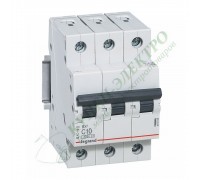 Автоматический выключатель серии RX3, 3п, 10 А, 4,5 кА, тип C, Legrand, арт. 419706