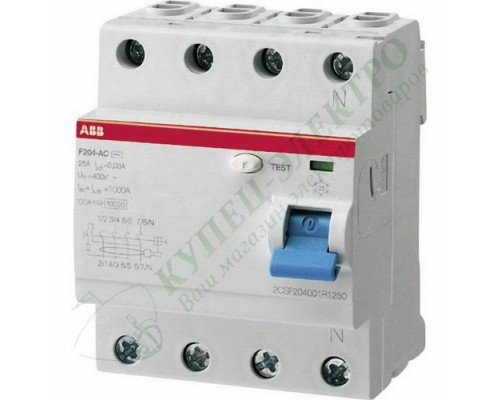 Устройство защитного отключения F204 AC-40/0,03 (арт.2CSF204001R1400)