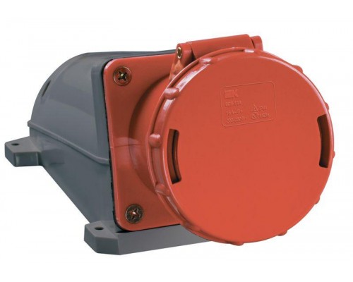 Розетка ОП 63А 380В 3P+PЕ ССИ-134 IP54 IEK PSR12-063-4