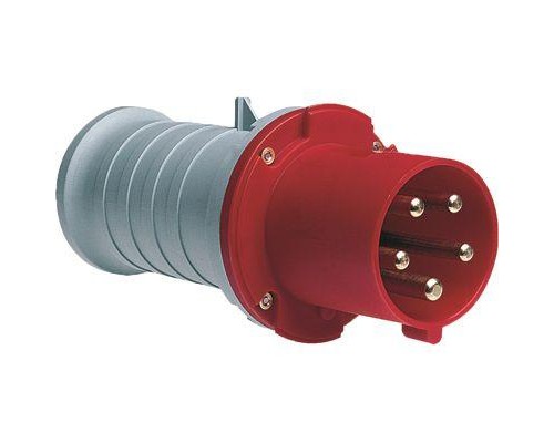 Вилка электрическая кабельная 463P6 63А IP44 3P+N+E 6ч ABB 2CMA166764R1000