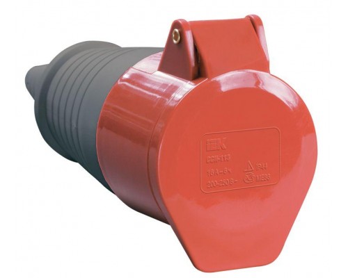 Розетка кабельная 32А 380В 3P+PЕ ССИ-224 IP44 IEK PSR22-032-4