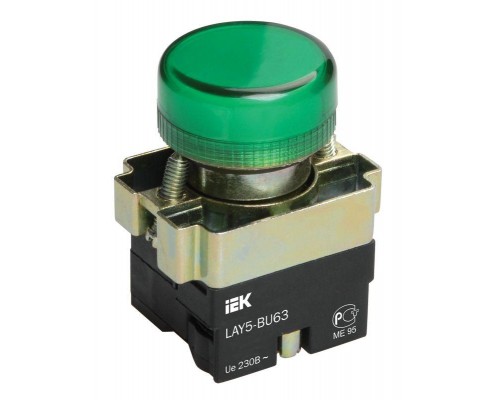 Арматура светосигнальная LAY5-BU63 230В d22мм зел. IEK BLS50-BU-K06