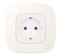 Умная розетка 2К+З 16А 230В~ Valena Allure, цвет Жемчуг