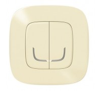 Умный беспроводной двухклавишный выключатель Valena Allure, цвет Слоновая кость