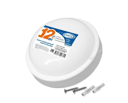 Светильник светодиодный ILED-SMD2835-СПП-12-970-220-6.5-IP65-R ЖКХ IONICH 1467