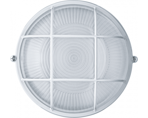 Светильник ЛОН 94 803 NBL-R2-60-E27/WH 1х60Вт E27 IP54 (аналог НПБ 1302 бел. круг с решеткой 60Вт) Navigator 94803