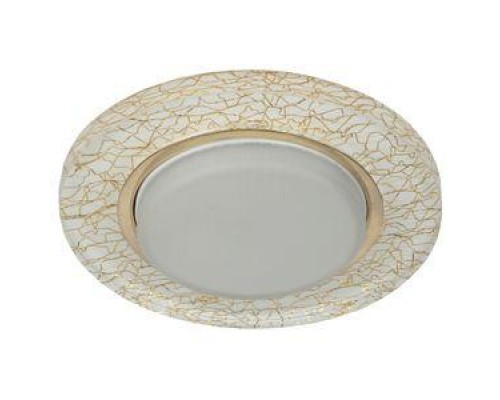 Светильник DK80 WH/GD 13Вт GX53 220В точечный бел./зол. 30/1320 ЭРА Б0019576