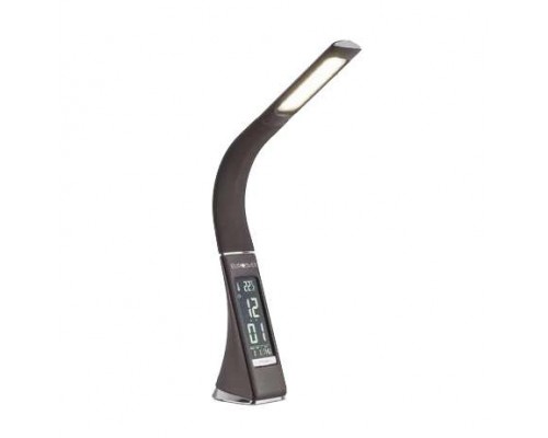 Светильник светодиодный TLD-542 Brown/300лм/5000К/Dimmer настол. часы календ. терм. коричн. 5Вт Uniel UL-00001817