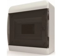 Щит навесной 6 мод. IP40, прозрачная черная дверь (арт. CNK 40-06-1)