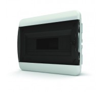 Щит встраиваемый 12 мод. IP40, прозрачная черная дверь (арт. BVK 40-12-1)