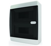 Щит навесной 18 мод. IP40, прозрачная черная дверь (арт. CNK 40-18-1)
