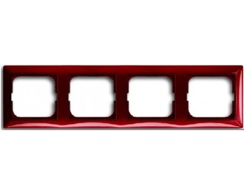 Basic 55 Рамка 4-постовая, цвет: Foyer-red (1725-0-1519)