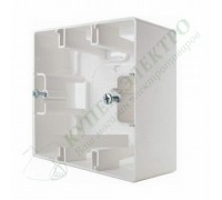 Коробка для накладного монтажа, 1 пост, цвет белый (арт. 672510)